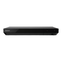 Sony UBP-X700B Bedienungsanleitung