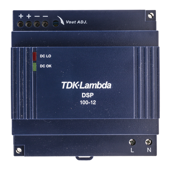 TDK-Lambda DSP100-Serie Handbuch