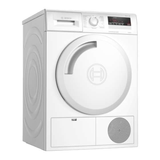 Bosch WTN8328CFG Gebrauchs- Und Aufstellanleitung