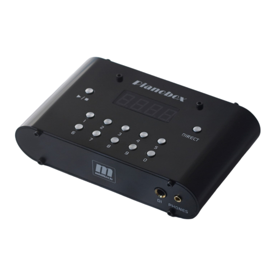 Miditech Pianobox Bedienungsanleitung
