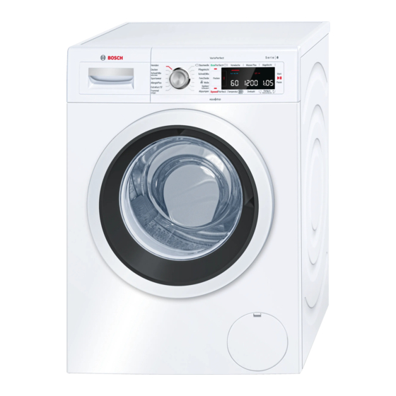 Bosch WAW285V1 Gebrauchs- Und Aufstellanleitung