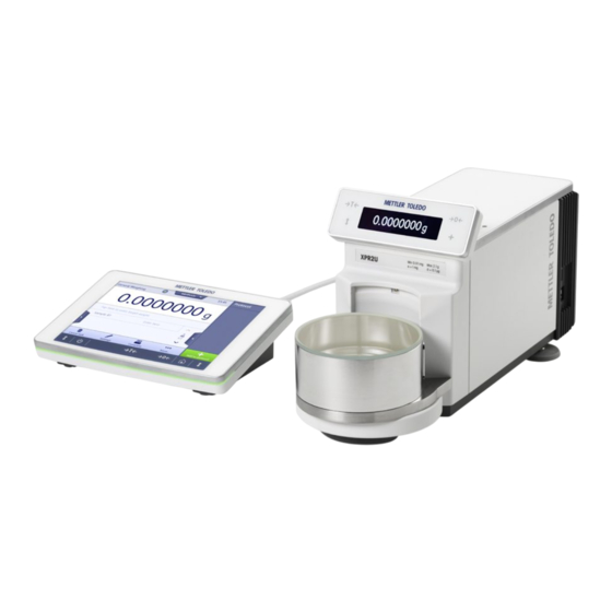 Mettler Toledo XPR-Serie Benutzerhandbuch