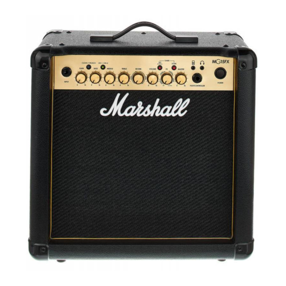 Marshall Amplification MG30FX Handbuch