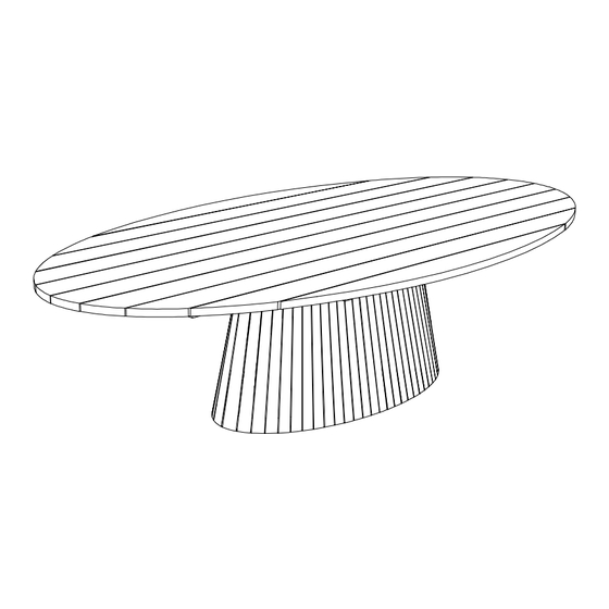 tikamoon Paloma Teak Oval Table 165 Montageanleitung
