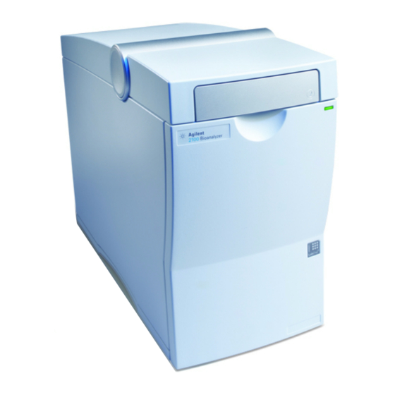 Hinweise Zum Aufstellort Für Den Bioanalyzer Agilent Technologies