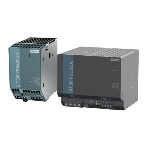 SIEMENS SITOP PSU8200 BETRIEBSANLEITUNG Pdf-Herunterladen | ManualsLib