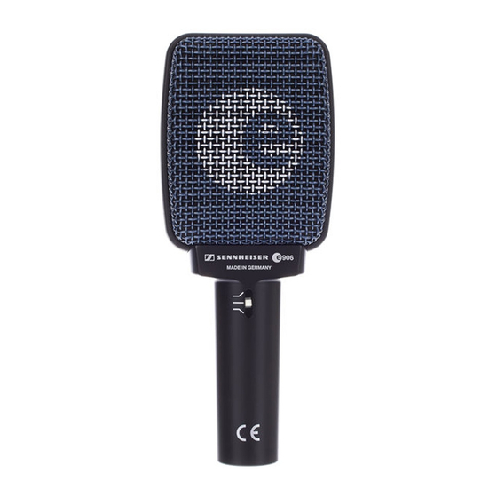 Sennheiser e906 Bedienungsanleitung