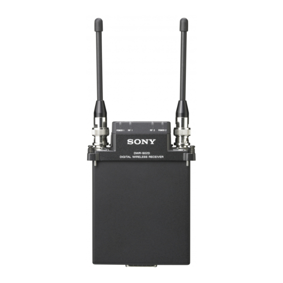 Sony DWR-S02D Bedienungsanleitung