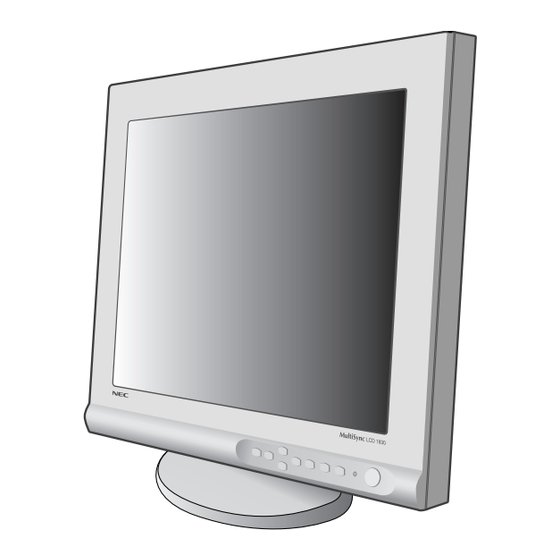 NEC MultiSync LCD1830 Benutzerhandbuch