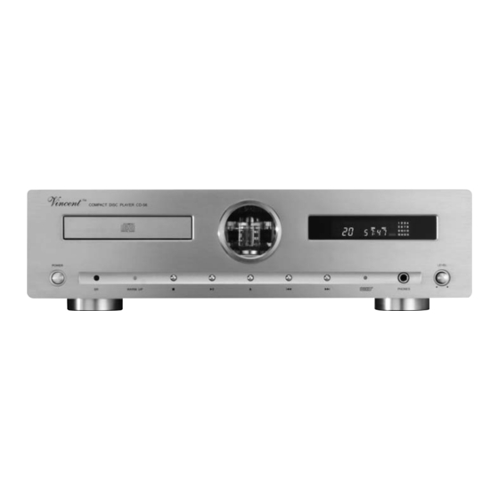 VINCENT CD-S6 Handbücher