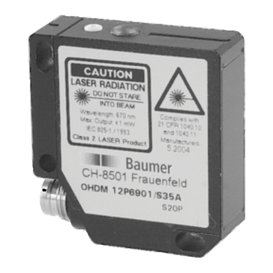 Baumer OHDM 12N6901/S35A Bedienungsanleitung