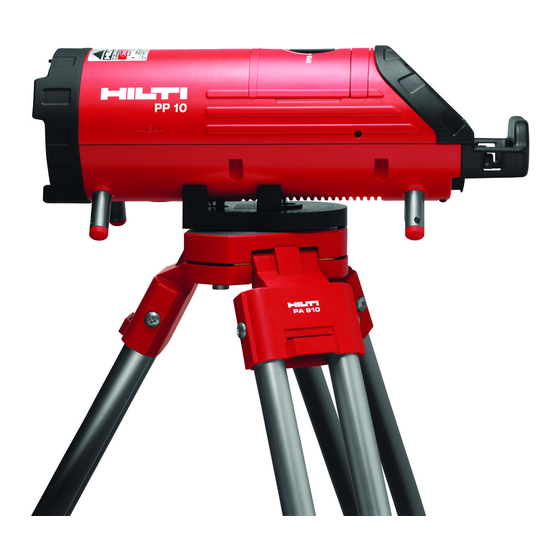 Hilti PP10 Bedienungsanleitung