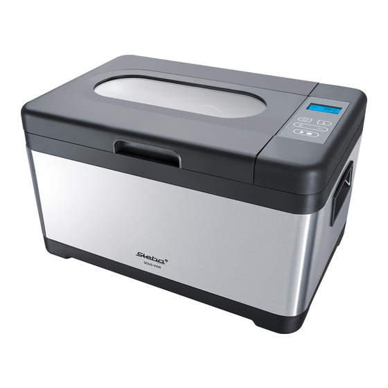 Steba SousVide SV2 Gebrauchsanweisung