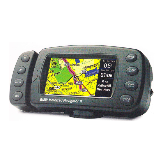 BMW Motorrad Navigator II Kurzanleitung