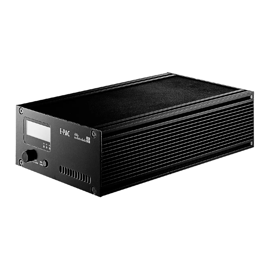 d&b audiotechnik E-PAC Handbuch