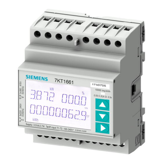 Siemens SENTRON 7KT PAC 1600 Handbücher