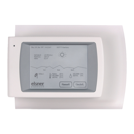 Elsner WS1000 Installation Und Betriebsanleitung