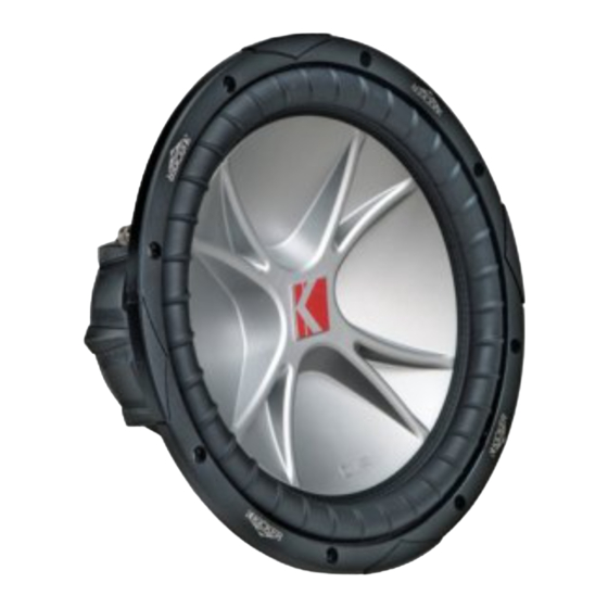 Kicker CVR serie Handbuch