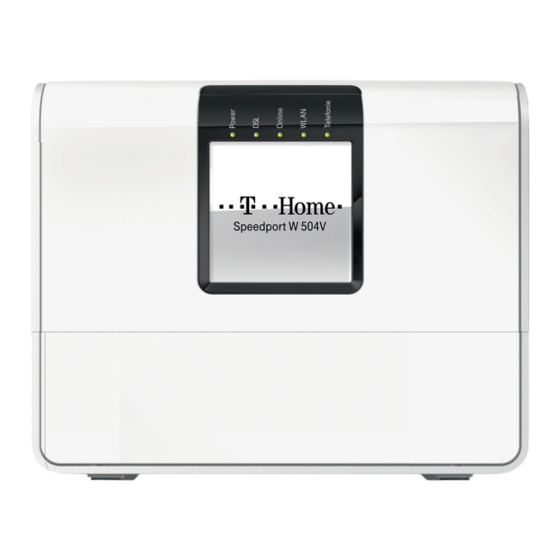 Telekom Speedport W 504V Bedienungsanleitung