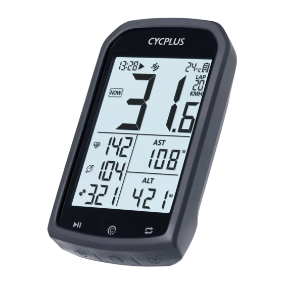 Cycplus M1 Kurzanleitung