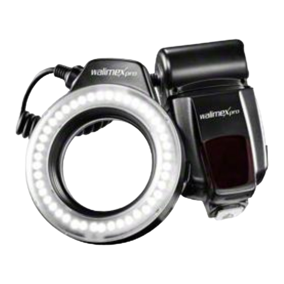 Walimex Pro Makro LED Ringlicht Original-Gebrauchsanleitung