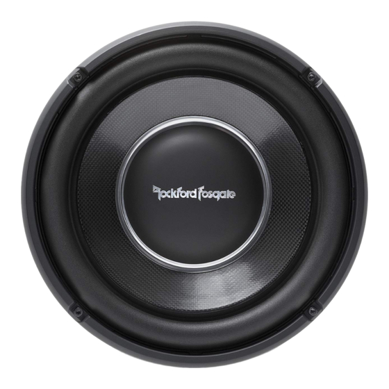 Rockford Fosgate T1S1-10 Bedienungsanleitung