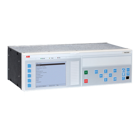 ABB Switchsync PWC600 Benutzerhandbuch