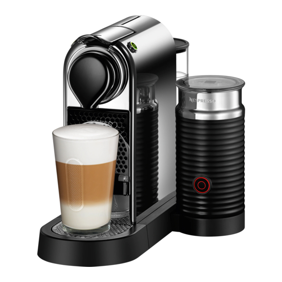 Nespresso DeLonghi CITIZ&MILK MY MACHINE Bedienungsanleitung