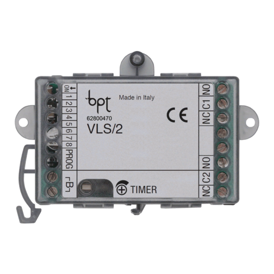 Bpt VLS/2 Handbuch Für Den Installateur