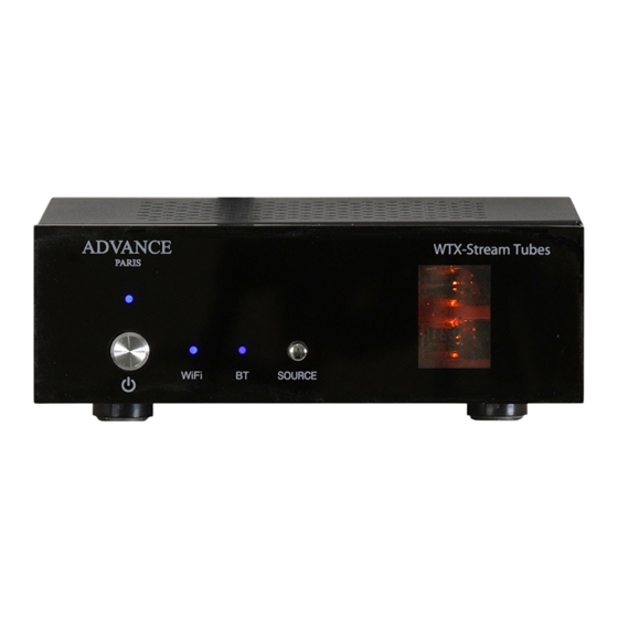 Advance Paris WTX StreamTubes Schnellstartanleitung