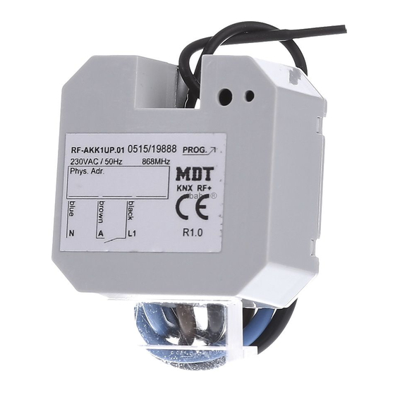 MDT KNX RF+ Funk Schaltaktor 1-fach Technisches Handbuch