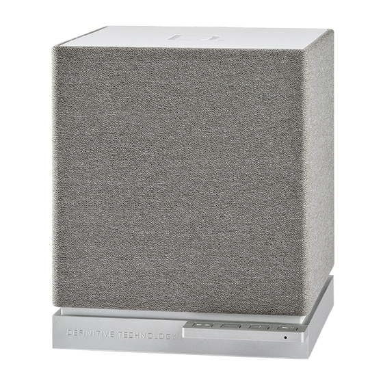 Definitive Technology w7 Bedienungsanleitung