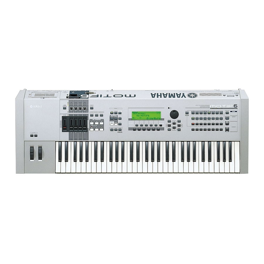 Yamaha MOTIF6 Bedienungsanleitung