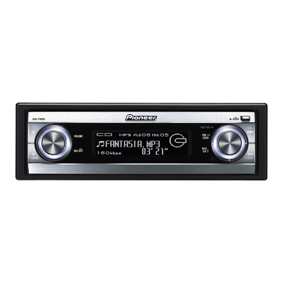 Pioneer DEH-P88RS Installationsanleitung