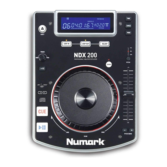 Numark NDX200 Kurzanleitung
