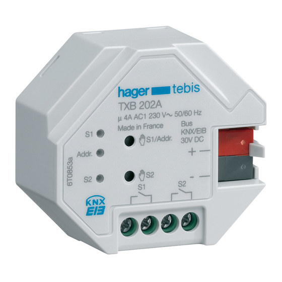 hager TXB202A Bedienungsanleitung