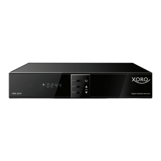 Xoro HRS 2510 Benutzerhandbuch