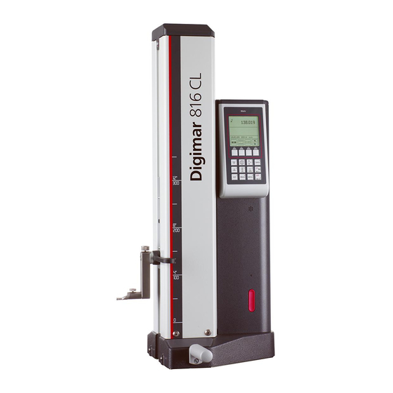 Mahr Digimar 816 CL Bedienungsanleitung