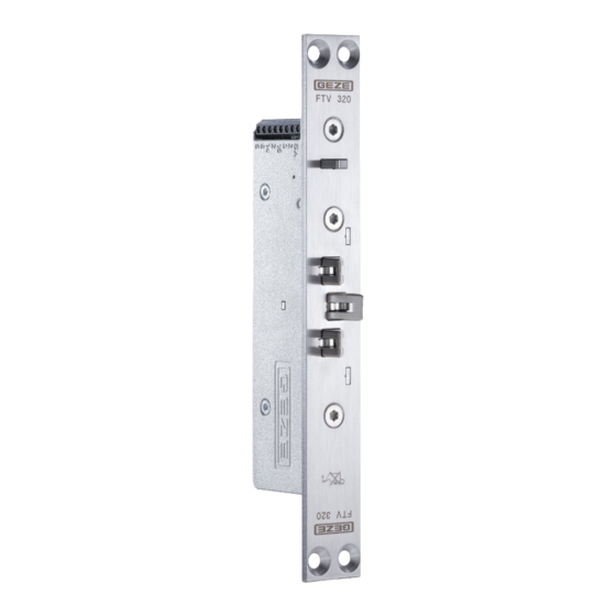 GEZE SecuLogic FTV 320 Montageanleitung