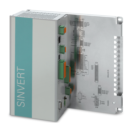 Siemens SINVERT PVM ControlBox Handbücher