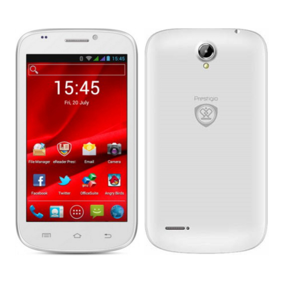 Prestigio MultiPhone PAP5000 DUO Schnellstartanleitung