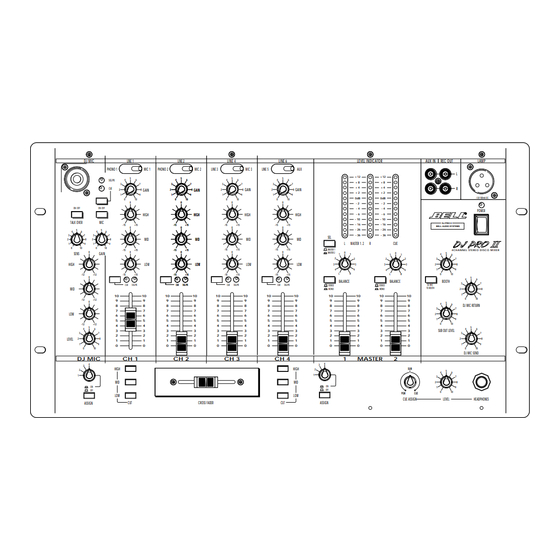 Bell DJ PRO II Bedienungshinweise