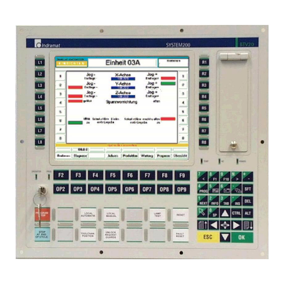 Mannesmann Rexroth Indramat Rexroth SYSTEM200 BTV20.2 Funktionsbeschreibung