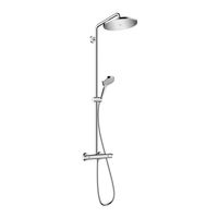 HANSGROHE Croma Select S 280 Showerpipe 26890 Serie Gebrauchsanleitung, Montageanleitung