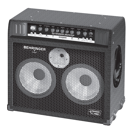 Behringer BX4210A Bedienungsanleitung