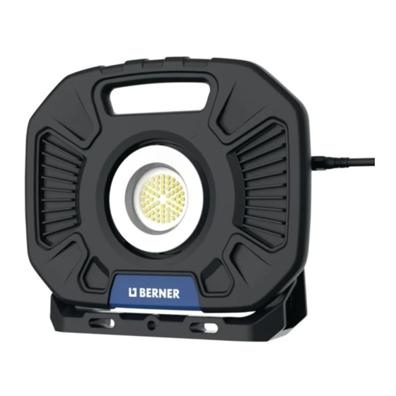 Berner SMD LED NG-Floodlight 60W-Cord Bedienungsanleitung