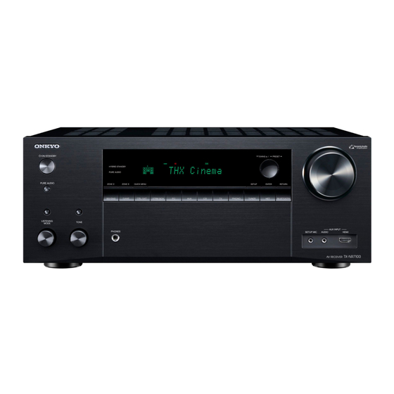 Onkyo TX-NR7100 Leitfaden Zur Ersten Einrichtung