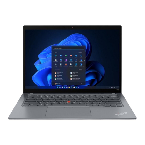 Lenovo ThinkPad T14s Gen 2 Bedienungsanleitung