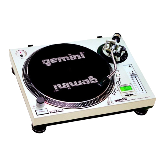 Gemini PT-2400 Bedienungshandbuch