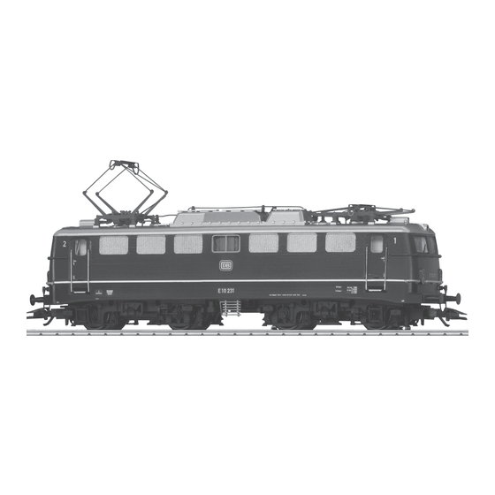 Märklin E 10.1 Bedienungsanleitung
